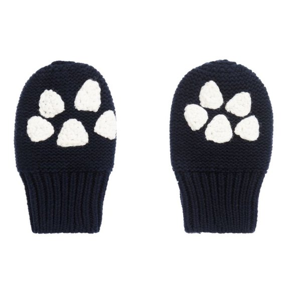 Joules Accessories Joules Paw Knitted Mittens Baby 62 Mos Navy Nwt Poshmark